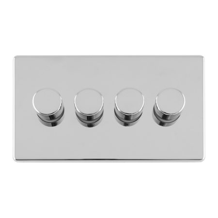 Eurolite ECPC4DLED 4 Gang Led Push On Off 2Way Dimmer (LEAD TIME: 2-3 DAYS)