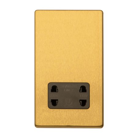 Eurolite ECSBSHSB 2-Gang Shaver Socket (LEAD TIME: 2-3 DAYS)