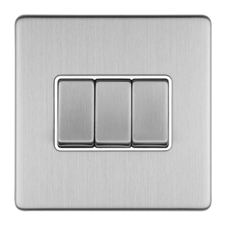 Eurolite ECSS3SWW 3-Gang 10Amp 2-Way Switch (LEAD TIME: 2-3 DAYS)