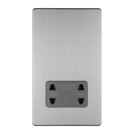Eurolite ECSSSHSG 3-Gang Shaver Socket 230/115V (LEAD TIME: 2-3 DAYS)
