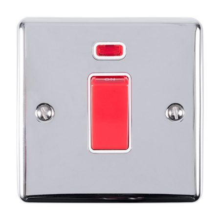 Eurolite EN45ASWNSPCW 45Amp Switch with Neon Indicator (LEAD TIME: 2-3 DAYS)