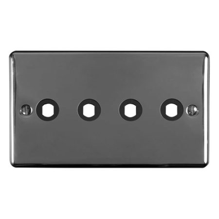 Eurolite EN4DIMBN Dimmer Switch Plate - Black Nickel 4-Gang (LEAD TIME: 2-3 DAYS)