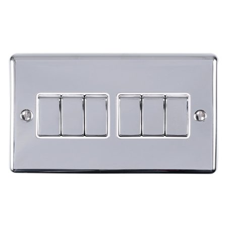 Eurolite EN6SWPCW 6-Gang Switch (LEAD TIME: 2-3 DAYS)