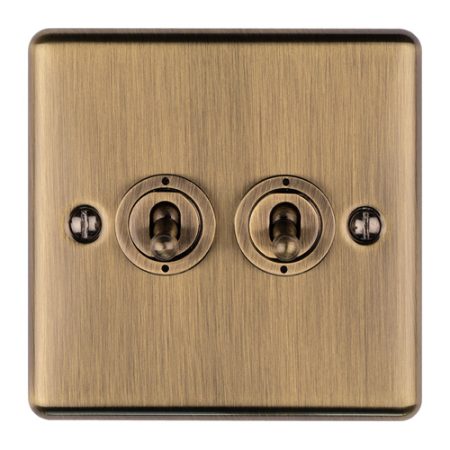 Eurolite ENT2SWABB 2-Gang Toggle Switch (LEAD TIME: 2-3 DAYS)