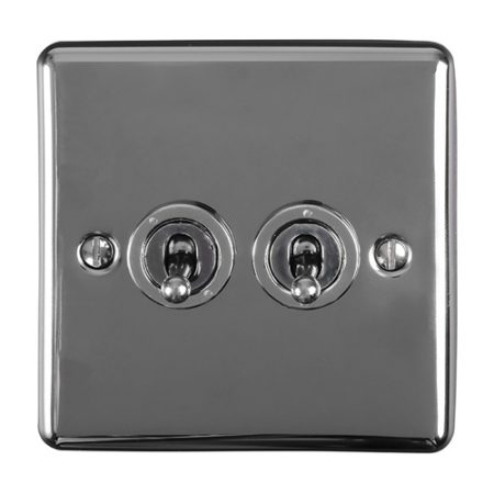 Eurolite ENT2SWBN 2-Gang Toggle Switch (LEAD TIME: 2-3 DAYS)