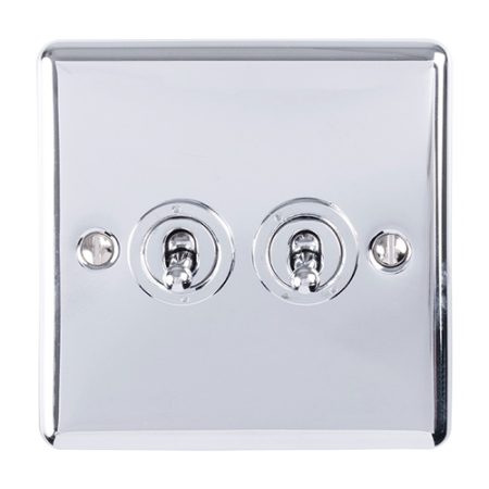 Eurolite ENT2SWPC 2-Gang Toggle Switch (LEAD TIME: 2-3 DAYS)