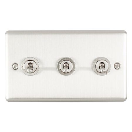 Eurolite ENT3SWSS 3-Gang Toggle Switch (LEAD TIME: 2-3 DAYS)