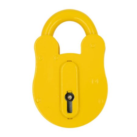 Fire Brigade FB14 Open Shackle Yellow Contract Padlock