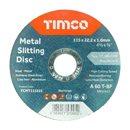 Timco Metal Slitting Wheel