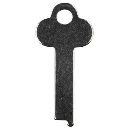 Flat Steel Key Blank 25mm