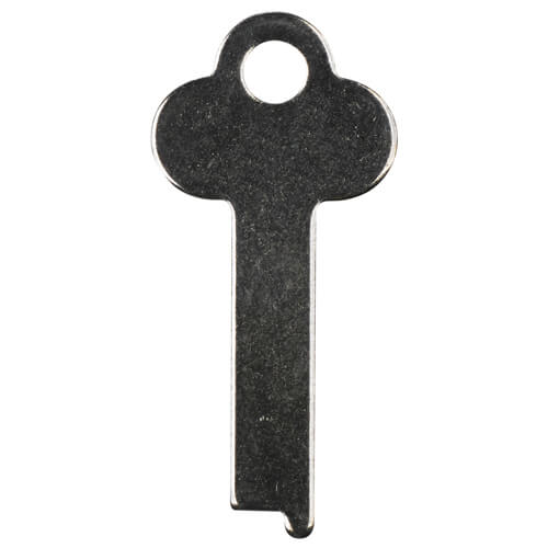Flat Steel Key Blank 25mm