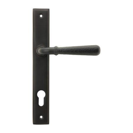 From the Anvil Hammered Lever/Lever Multipoint Door Handles - 92mm PZ Sprung 212mm Screw Centres (LEAD TIME: 2-3 DAYS)