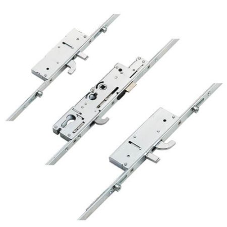 Fullex XL Latch 3 Hooks 2 Anti-Lift Pins 4 Rollers Multipoint Door Lock