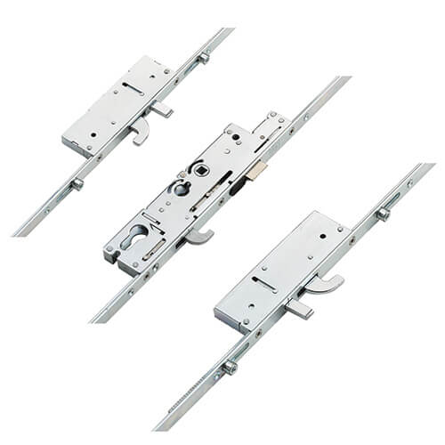 Fullex XL Latch 3 Hooks 2 Anti-Lift Pins 4 Rollers Multipoint Door Lock