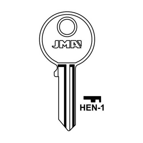 JMA HEN-1 Cylinder Key Blank