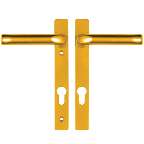 Hoppe London Lever Lever UPVC Multipoint Door Handles - 92mm PZ Unsprung 122mm Screw Centres