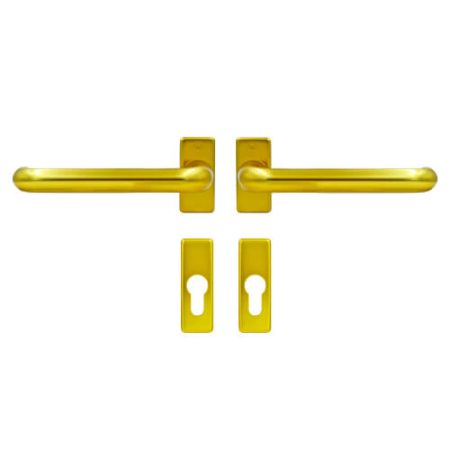 Hoppe Paris Handle Set for Patio Doors with Escutcheons