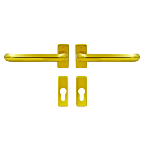 Hoppe Paris Handle Set for Patio Doors with Escutcheons