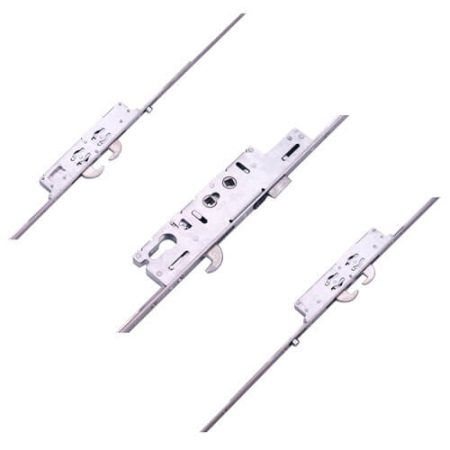 Ingenious Latch 5 Hook 2 Roller Double Spindle Multipoint Door Lock
