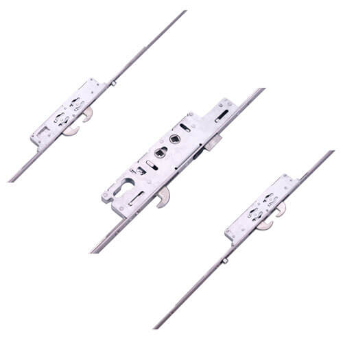 Ingenious Latch 5 Hook 2 Roller Double Spindle Multipoint Door Lock