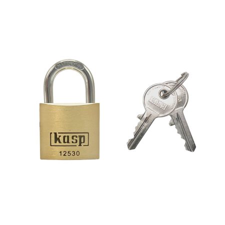 Kasp 125 Series 30mm Open Shackle Brass Padlock