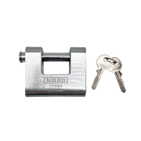 Kasp 175 80mm Closed Shackle Armoured Shutter Padlock