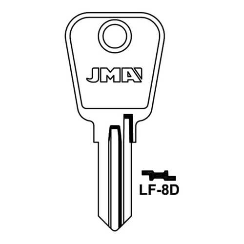 JMA LF-8D Cylinder Key Blank