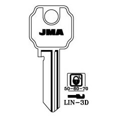 JMA LIN-3D Cylinder Key Blank