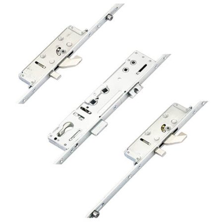Lockmaster Latch Deadbolt 2 Hooks 2 Anti Lift Pins 2 Rollers Lift Lever or Double Spindle Multipoint Door Lock - Option 2