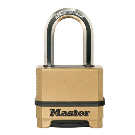 Master Excell M175 50mm Long Shackle Combination Padlock