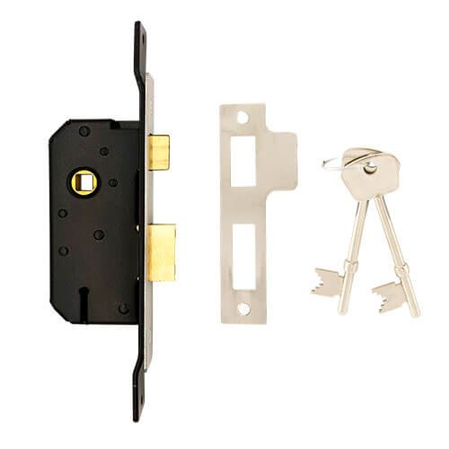 Willenhall M5 Non British Standard 5 Lever 2" Cranked 19mm Extended Forend Mortice Sashlock
