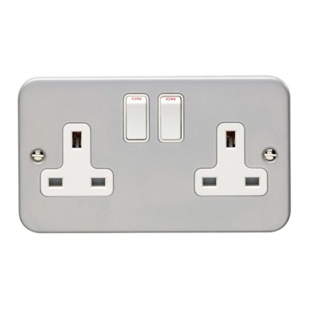 Eurolite MC2SOW Utility 2-Gang Socket - Grey (LEAD TIME: 2-3 DAYS)