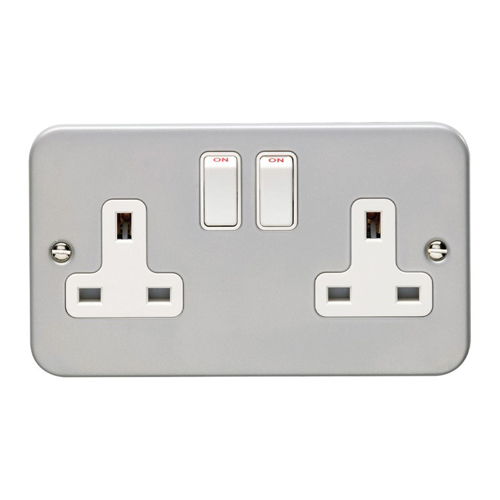 Eurolite MC2SOW Utility 2-Gang Socket - Grey (LEAD TIME: 2-3 DAYS)