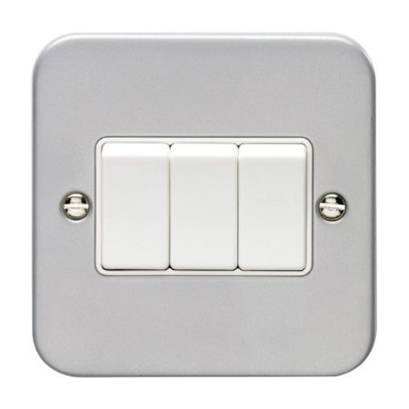 Eurolite MC3SWW Utility 3-Gang Switch - Grey (LEAD TIME: 2-3 DAYS)
