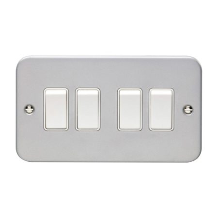 Eurolite MC4SWW Utility 4-Gang Switch - Grey (LEAD TIME: 2-3 DAYS)