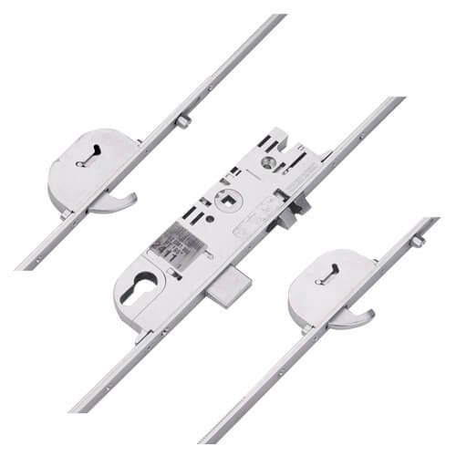 Maco CTS Latch Deadbolt 2 Rollers 2 Hooks Multipoint Door Lock - Master French Door Lock Section