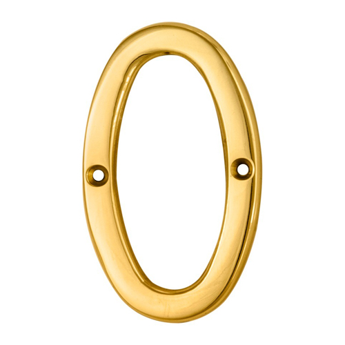Carlisle Brass N0PVD Numerals (0-9) Number 0 (LEAD TIME: 2-3 DAYS)