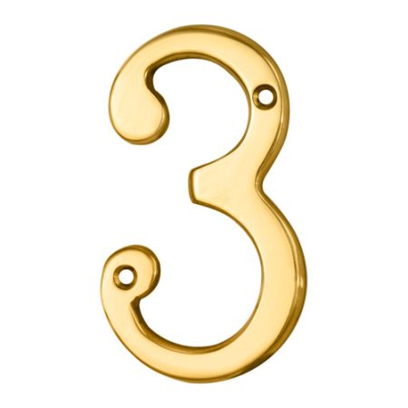 Carlisle Brass N3 Numerals (0-9) Number 3 (LEAD TIME: 2-3 DAYS)