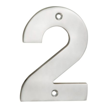 Eurospec NUM10102SSS Numerals Number 2 (LEAD TIME: 2-3 DAYS)