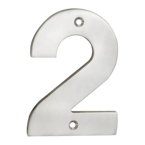 Eurospec NUM10102SSS Numerals Number 2 (LEAD TIME: 2-3 DAYS)