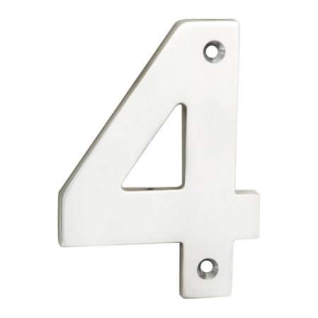 Eurospec NUM10104BSS Numerals Number 4 (LEAD TIME: 2-3 DAYS)