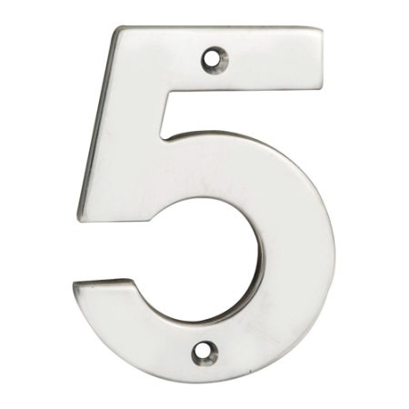 Eurospec NUM10105BSS Numerals Number 5 (LEAD TIME: 2-3 DAYS)