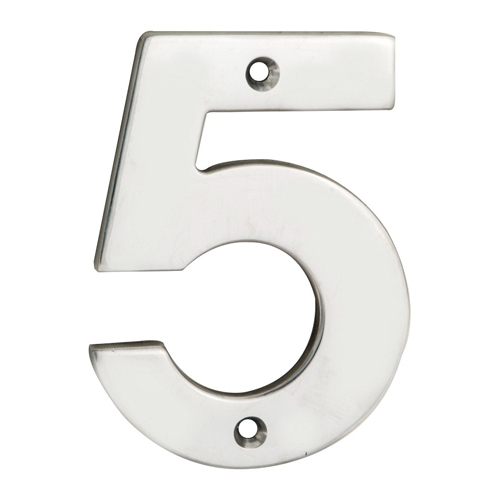 Eurospec NUM10105BSS Numerals Number 5 (LEAD TIME: 2-3 DAYS)