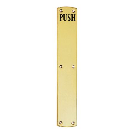 Carlisle Brass PF105E Engraved Push Plate (LEAD TIME: 2-3 DAYS)