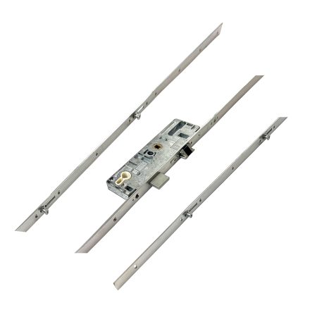 Roto C600 C650 Latch Deadbolt 4 Mushrooms Flat 16mm Faceplate Multipoint Door Lock - Key Wind