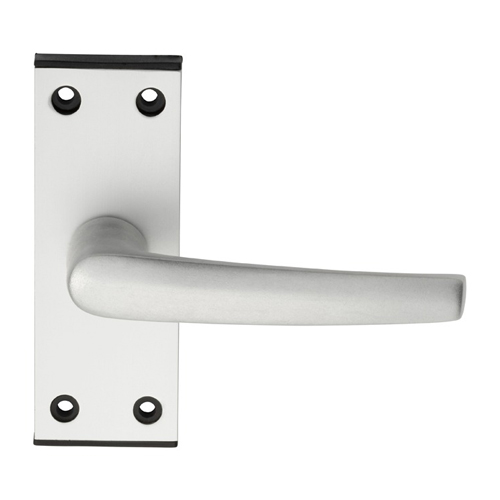 Eurospec SAA61 Aluminium MIAL Lever On Latch Backplate (LEAD TIME: 2-3 DAYS)