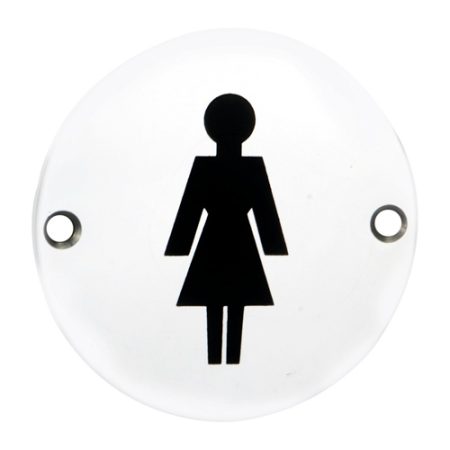 Eurospec SEX1012BSS Signage Female Symbol (LEAD TIME: 2-3 DAYS)