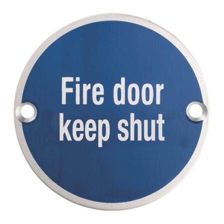 Eurospec SEX1016SSS Signage Fire Door Keep Shut (LEAD TIME: 2-3 DAYS)