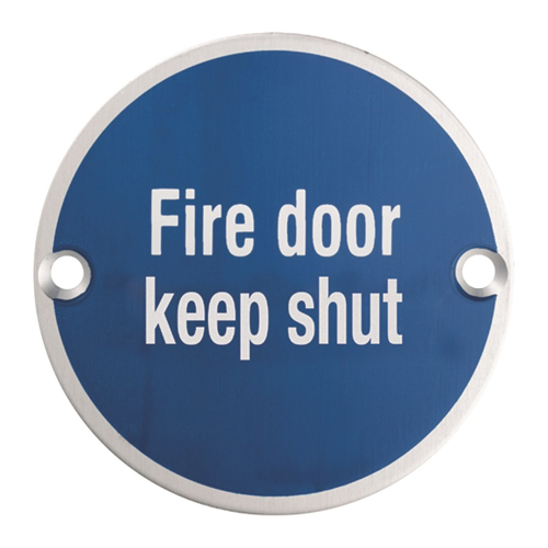 Eurospec SEX1016SSS Signage Fire Door Keep Shut (LEAD TIME: 2-3 DAYS)