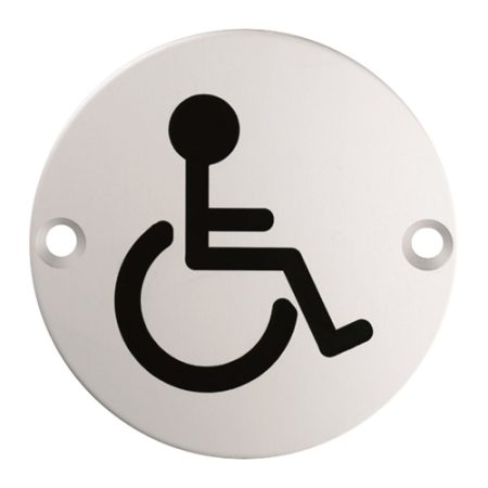 Eurospec SEX1017BSS Signage Disabled Symbol (LEAD TIME: 2-3 DAYS)